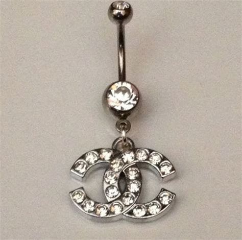 chanel logo belly ring|Chanel ring size chart.